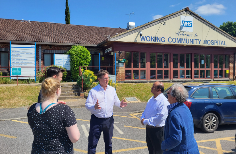 Jonathan at Woking Community Hospital