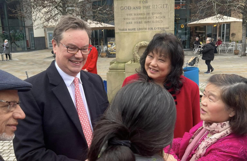 Jonathan Speaks at Woking Chinese Association New Year Event