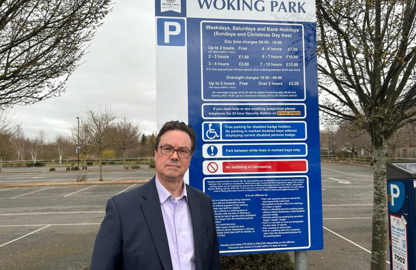 Jonathan Outside Woking Park Car Park