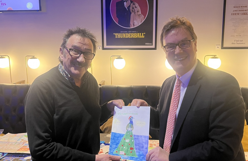 Jonathan Lord and Paul Chuckle with the winning design 