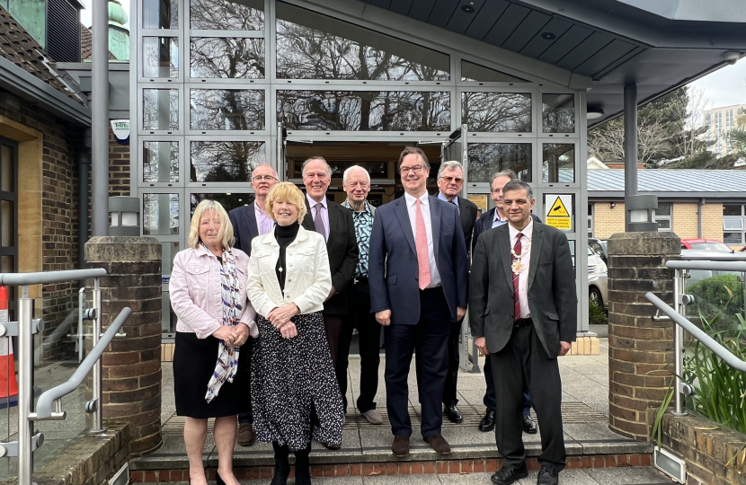 Jonathan with the Friends of Community Hospital Trustees 