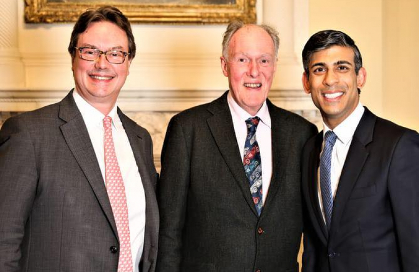 Jonathan and Jon with the Prime Minister, Rishi Sunak