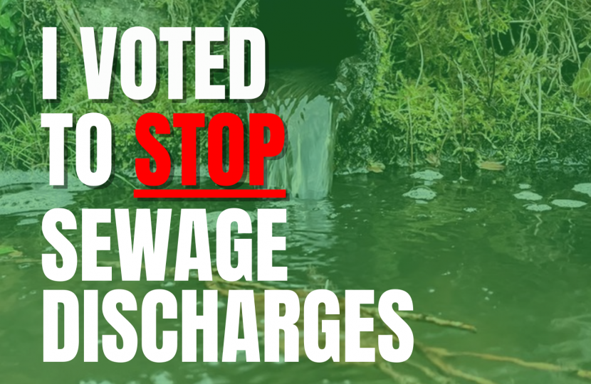 Jonathan Voted to Stop Sewage Discharges