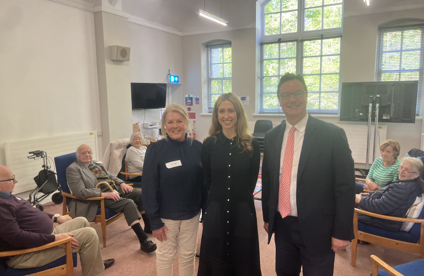 Jonathan Lord MP with Laura Trott MP and Sandra Smook