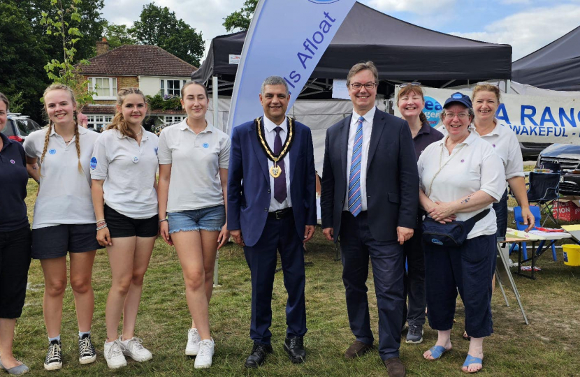 Jonathan with Woking Sea Rangers