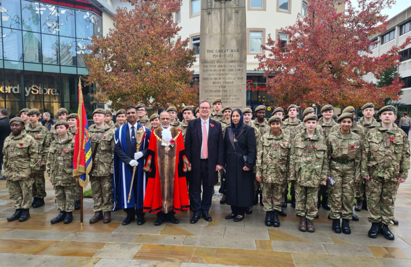 Jonathan Lord MP at Woking's Remembrance Service
