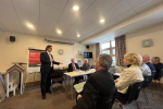 Jonathan Speaking to the Friends of Woking Community Hospital Members