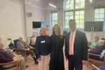 Jonathan Lord MP with Laura Trott MP and Sandra Smook