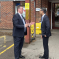 Rishi Sunak and Jonathan Lord Speaking at Woking Community Hospital