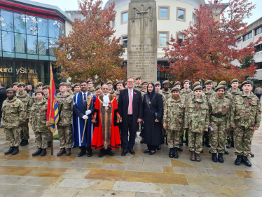 Jonathan Lord MP at Woking's Remembrance Service